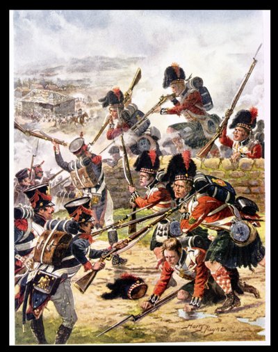 El ataque de los Black Watch, ilustración de 